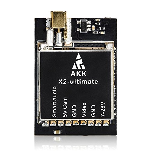AKK X2-Ultimate 5.8GHz 0.01mW/25mW/200mW/600mW/1000mW Switchable FPV Transmitter Compatible with Betaflight OSD FC Configuring Upgraded Long Range Version