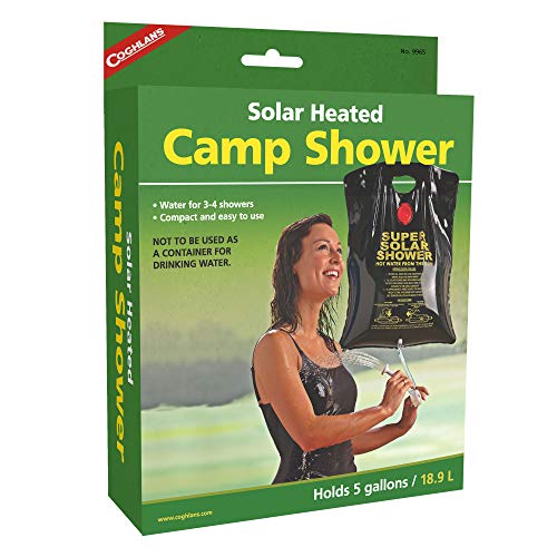 Coghlan's Solar Heated Camp Shower, 5-Gallon, Black