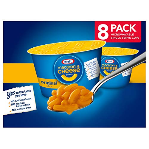 Kraft Easy Mac Original Flavor Macaroni and Cheese (8 Microwaveable Cups)