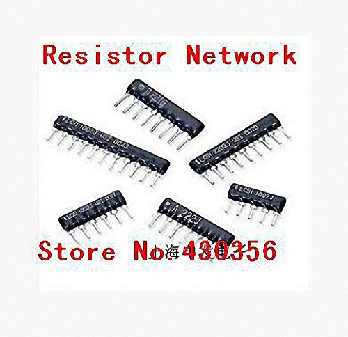 DYDZYJ 20pcs Resistor Network A09-221G 220 ohm DIP Exclusion 9pin