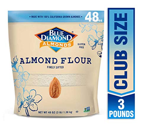 Blue Diamond Almond Flour, Gluten Free, Blanched, Finely Sifted 3 Pound bag