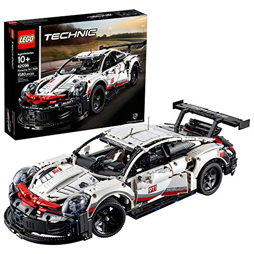 LEGO Technic Porsche 911 RSR 42096 Race Car Building Set STEM Toy for Boys and Girls Ages 10+ features Porsche Model Car with Toy Engine (1,580 Pieces)