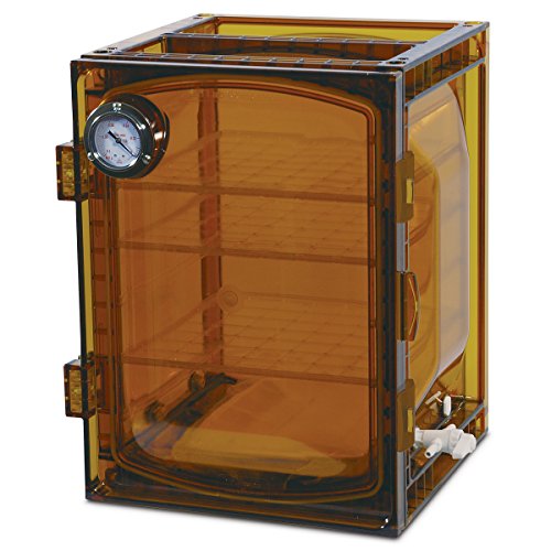 Bel-Art Lab Companion Amber Polycarbonate Cabinet Style Vacuum Desiccator; 45 Liter (F42400-4131)