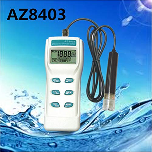 8403 Dissolved Oxygen DO Meter Tester Handheld Digital LCD Display Meter Pressure Monitor 99 Memory (8403)