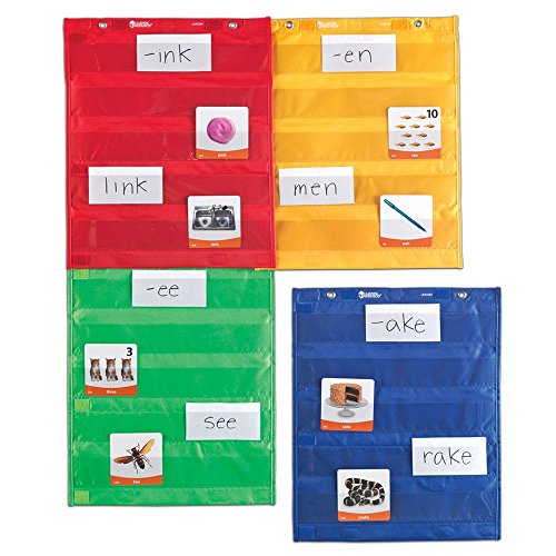 Learning Resources Magnetic Pocket Chart Squares, Classroom/Teacher Organizer, Classroom Supplies, Homeschool Supplies, All Grades, Set of 4
