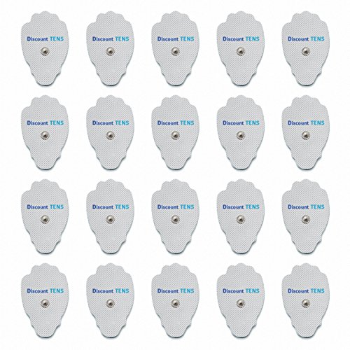 TENS Electrodes, Super Value 20 Replacement Electrode Pads for TENS Units, Snap TENS Unit Electrodes
