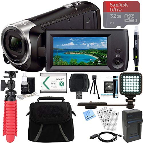 Sony HDR-CX440 Full HD 60p Camcorder + 32GB MicroSDHC Memory Card + NP-BX1 Battery Pack + Accessory Bundle