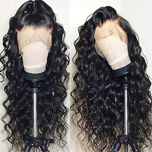 Brazilian Virgin Hair Loose Wave Full Lace Human Hair Wigs For Black Women Pre Plucked Bleached Knots With Baby Hair Lace Front Human Hair Wigs 24 Inch