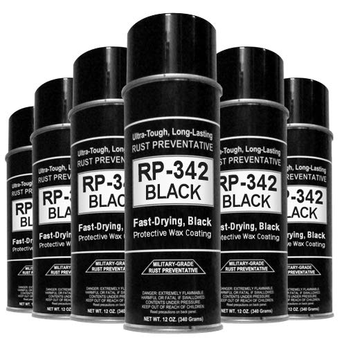 Cosmoline RP-342 Black Rust Preventive Spray (Military-Grade) 9-Cans