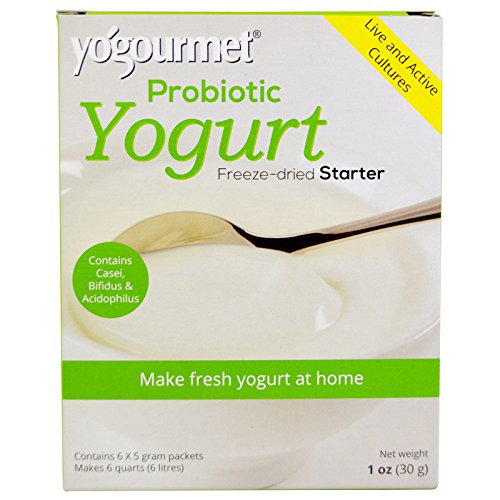 Yogourmet Casei Bifidus Acidophilus Probiotic Yogurt Starter, 1 Ounce, 6-Count Boxes (Pack of 2)