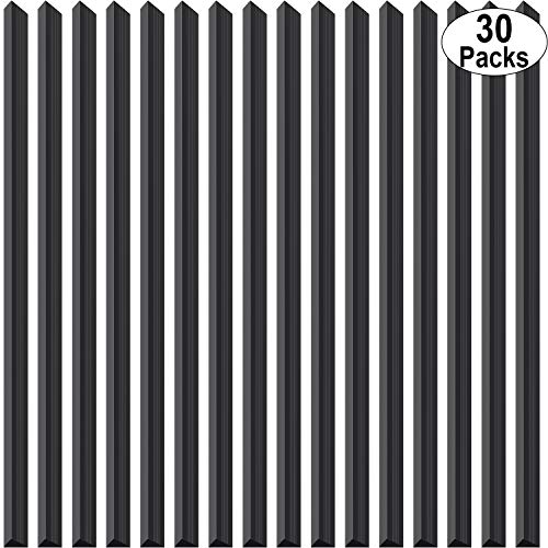 30 Pieces Binding Bars Slide Grip Binding Bars for Office School Report Cover, A4 Size, 40 Sheets Capacity, 12 Inch (Black)