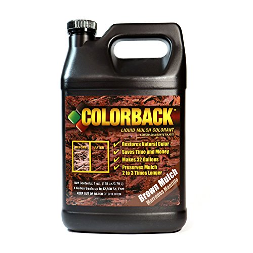 COLORBACK 12,800 Sq. Ft. Mulch Color Concentrate, 1-Gallon, Brown