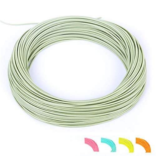 M MAXIMUMCATCH Maxcatch Weight Forward Floating Fly Line 100ft Yellow, Orange, Teal Blue, Moss Green (2F,3F,4F,5F,6F,7F,8F) (Moss Green, WF5F)