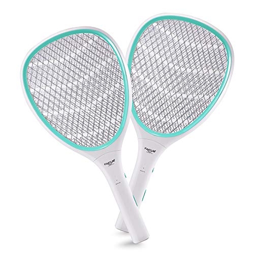 Faicuk 2-Pack Handheld Bug Zapper Racket Electric Fly Swatter Mosquito Killer