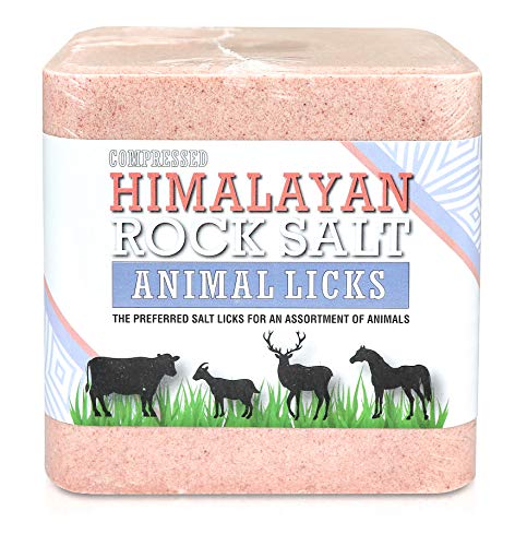 5.5 LB Compressed Himalayan Salt Lick for Horse, Cow, Goat, etc. Made from Specially Selected Higher Quality Himalayan Salt - Evenly Distributed Minerals - 100% Pure & Natural