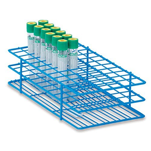 16mm Tube Rack for 10mL Test Tubes Medium Holds 72 Tubes 9.5'L x 5'W x 2.5'H