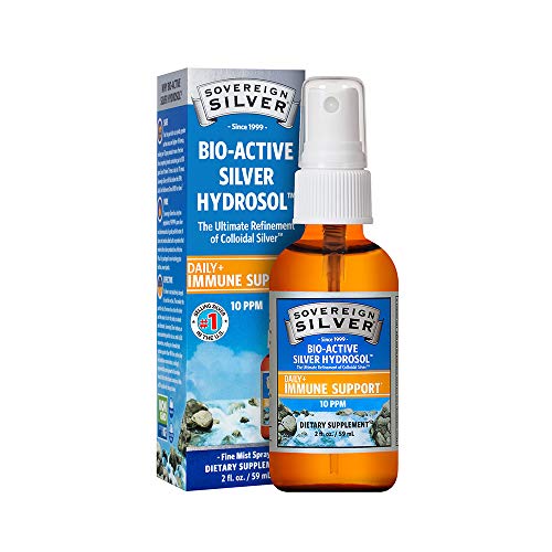 Sovereign Silver Bio-Active Silver Hydrosol for Immune Support - 10 ppm, 2oz (59mL) - Fine Mist Spray