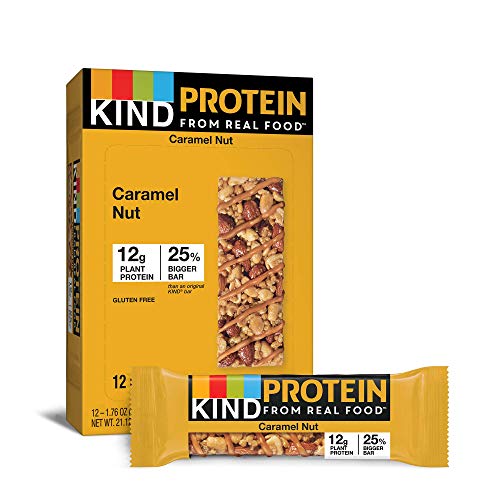 KIND Protein Bars, Toasted Caramel Nut, Gluten Free, 12g Protein,1.76Ounce, 12 count