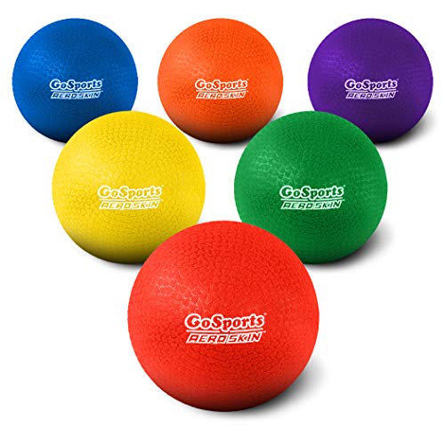 GoSports 8.5' AIR Touch Playground Ball (Set of 6) with Carry Bag and Pump, Multicolor