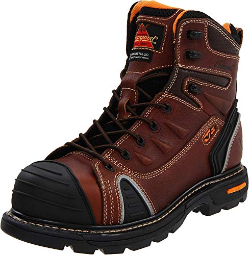 Thorogood 804-4445 Men's GEN-flex2 Series - 6' Cap Toe, Composite Safety Toe Boot, Brown - 11 M US