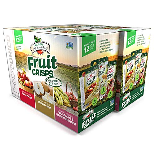 Brothers-ALL-Natural Fruit Crisps, Variety Pack, 4.44 Ounce Bag, 12 Count (Pack of 2)