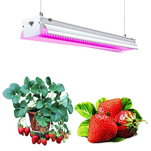 SHOPLED LED Grow Lights 2ft 32W Full Spectrum Plant Growing Lamp Plug and Play Integrated Fixture for Indoor Plants Seed Starting, Succulents, Flower, Grow Tent, Greenhouse