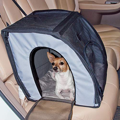 K&H Pet Products Pet Travel Safety Carrier Medium Gray 24' x 19' x 17'
