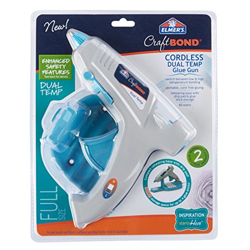 Elmer's Craft Bond Dual Temp Cordless Hot Glue Gun, 60W (E6052)