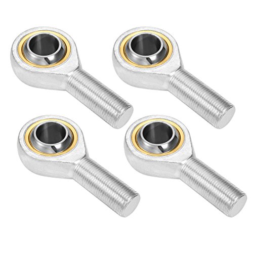 uxcell SA8T/K, Rod End Bearing, 8mm Inside Dia Male Thread Economy Right Hand 4pcs