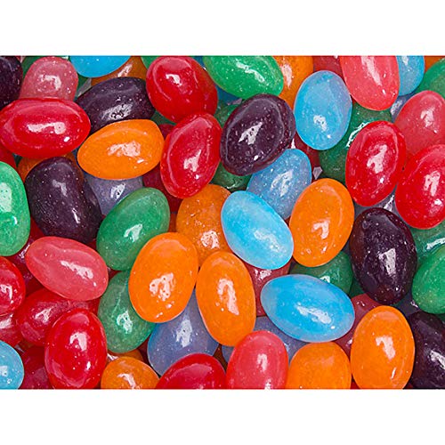 Jolly Rancher Original Jelly Beans Candy Assorted Colors & Flavors - 5 Lb Bulk Bag (5 Pounds) Perfect For Easter Or ANy Occasion Assorted Flavors Strawberry Orange Blue Raspberry Watermelon