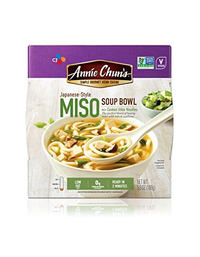 Annie Chun's Miso Soup Noodle Bowl, Non-GMO, Vegan, 5.9-oz (Pack of 6)