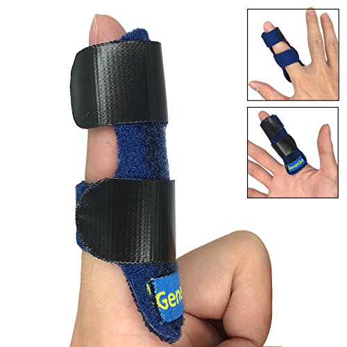 GenetGo Trigger Finger Splint, Mallet Finger Brace for Index, Middle, Ring Finger - Tendon Release & Pain Relief