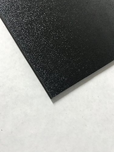 ABS Black Plastic Sheet 1/8' x 24' x 48” Textured 1 Side Vacuum Forming