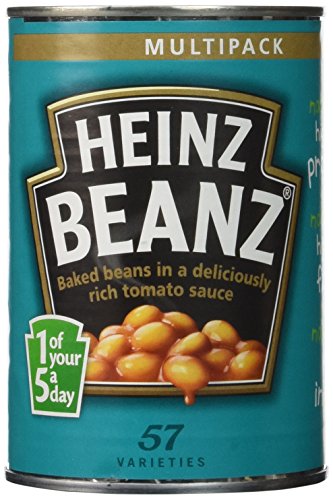 Heinz Baked With Tomato Sauce, 14.1-Ounce Tins (Pack of 12)