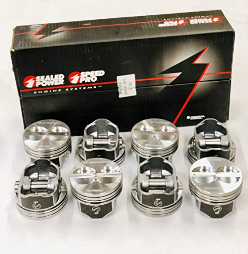 Speed Pro H345DCP 350 Small Block Chevy SBC Flat Top Pistons Coated Piston 5.7' (.030' or 4.030' Bore). Click on over size needed before placing in Cart.