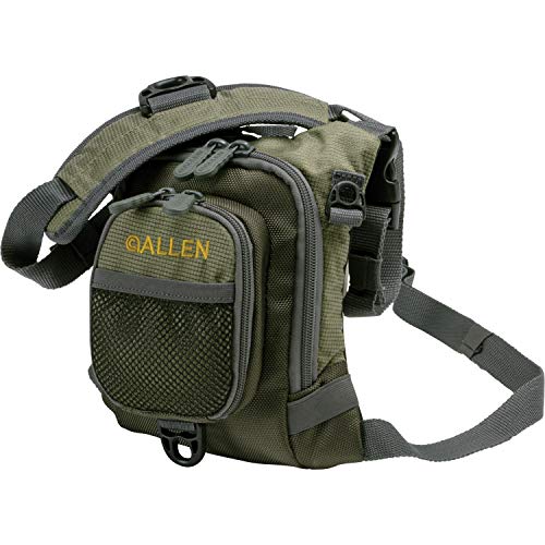 Allen Bear Creek Micro Fishing Chest Vest, Olive small fly fishing chest vest