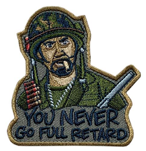 Tropic Thunder Movie Downey Jr Tactical Patch (“Velcro Brand” Fastener - 3.0 inch -MP1)