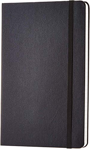 AmazonBasics Classic Lined Notebook, 240 Pages, Hardcover - Ruled