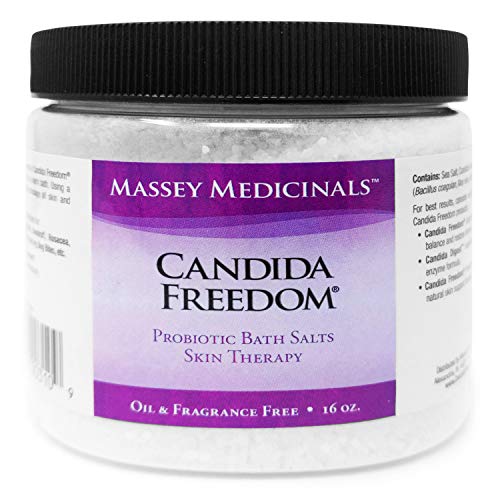 Candida Freedom Sea Salt Bath Salts for Candida Support and Candida Cleanse - Anti Fungal Yeast Control  - 16 Oz
