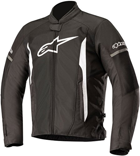 Alpinestars Men's T-Faster Air Motorcycle Jacket, Black/White, X-Large