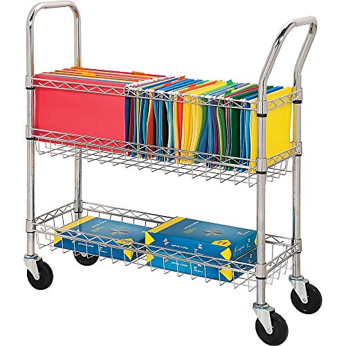 Lorell LLR84857 Wire Mail Cart