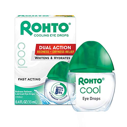 Rohto Cool The Original Cooling Redness Relief Eye Drops,0.4 Fl Oz (Pack of 3)