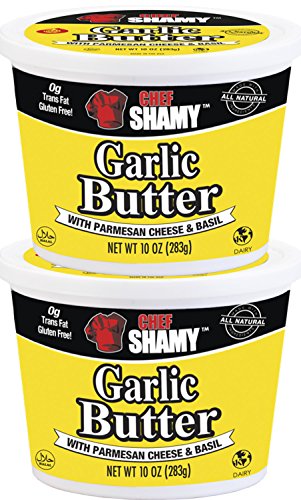 Chef Shamy Garlic Butter, Parmesan Basil, 10 Ounce (Pack of 2)