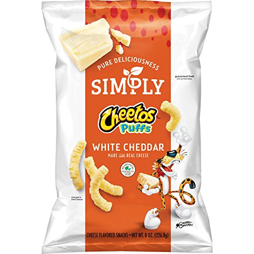Simply Cheetos Puffs White Cheddar Cheese Flavored Snacks, 8 Ounce