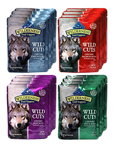 Blue Buffalo Wilderness Trail Toppers Wild Cuts Dog Gravy Snacks Variety Pack