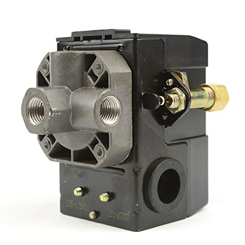 Lefoo Quality Air Compressor Pressure Switch Control 95-125 PSI 4 Port w/Unloader LF10-4H-1-NPT1/4-95-125