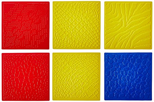 ROYLCO R5817 7 by 7-Inch Animal Skins Rubbing Plates, 6-Pack