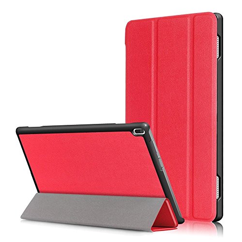 Smart Cover for Lenovo Tab 4 10 Tablet Case(Not Tab4 10 Plus) Folio Smart Cove for Lenovo Tab 4 10.1 inch (TB-X304F,TB-X304N) Slim Folding Stand with Auto Sleep Wake Function,Red