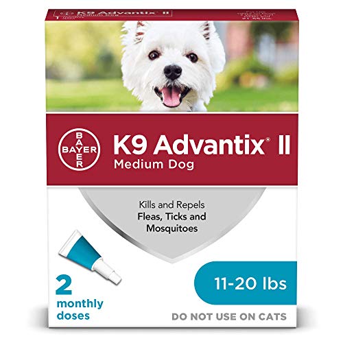 K9 Advantix II Flea and Tick Prevention for Medium Dogs 2-Pack, 11-20 Pounds