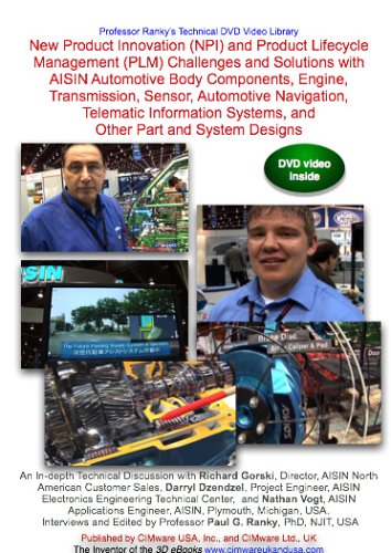 New Product Innovation (NPI) and Product Lifecycle Management (PLM) Challenges and Solutions with AISIN Automotive Body Components, Engine, Transmission, Sensor, Automotive Navigation, Telematic Information Systems, and Other Part and System Designs